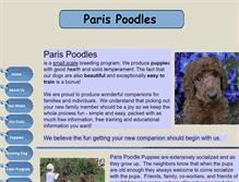 Tablet Screenshot of parispoodles.com